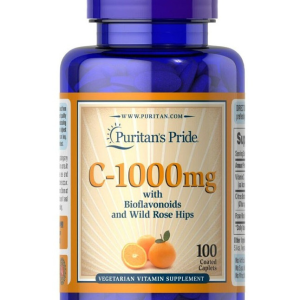 Vitamin C 1000 mg with Bioflavonoids & Wild Rose Hips - 100 Caplets